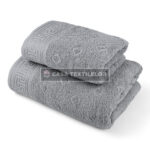 Prosoape de baie din bumbac – Labirint Gri