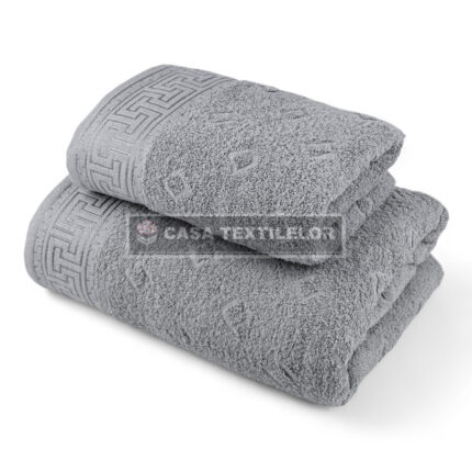 Prosoape de baie din bumbac – Labirint Gri