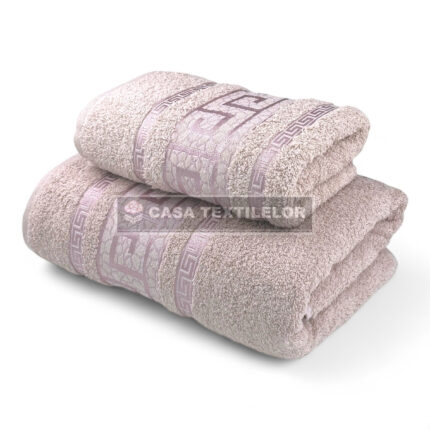 Prosoape de baie din bumbac – Modern Roz Pudra