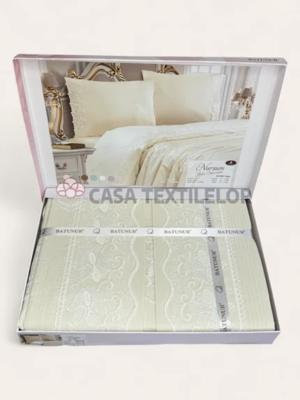 Lenjerie de pat Bumbac Satin Lux Dantela