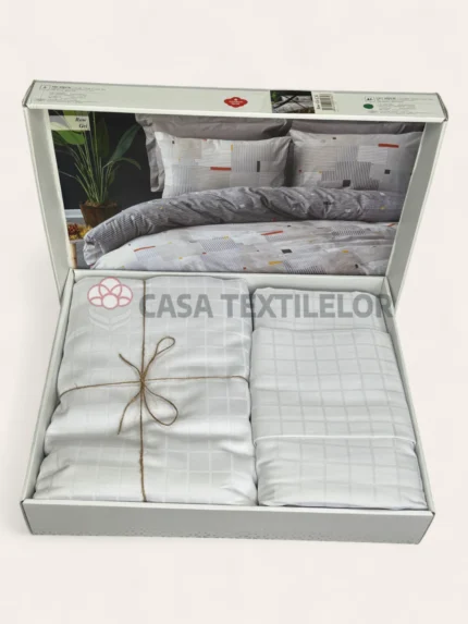 Lenjerie de pat Jacquard – CottonBox #003