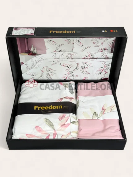 Lenjerie de pat Bumbac Satin Lux 3D – Freedom #002
