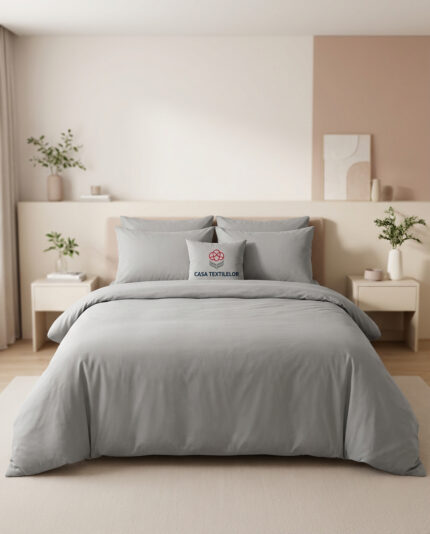 Lenjerie de pat Bumbac Satin Lux – Hugs #004 – Casa Textilelor Moldova