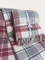 Patura din bumbac Carouri Roz 210x230CM - 2 – Casa Textilelor Moldova