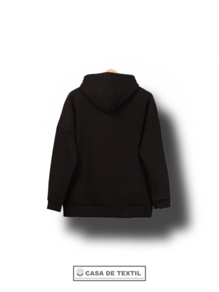 Hanorac cu gluga Barbati BLACK - imagine 2