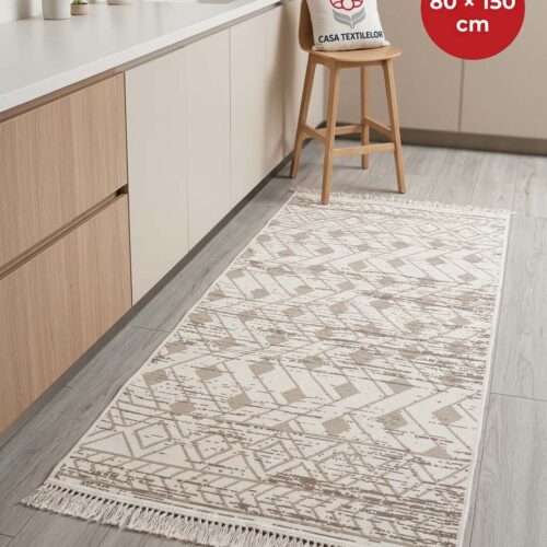 Covor din bumbac 80×150 cm cu două fețe – Soft Stone