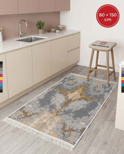 Covor din bumbac 80×150 cm cu două fețe – Marble Stone
